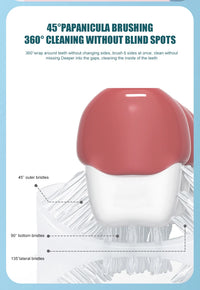 Children U-shaped Electric Toothbrush 360 Degrees Smart Cartoon Kids silicone Toothbrush Automatic Rechargeable Sonic Toothbrush